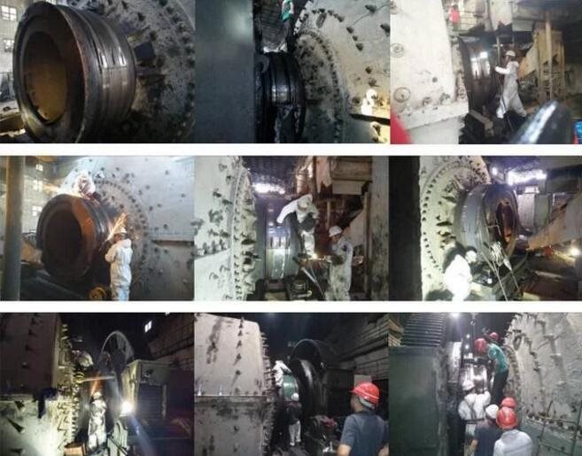 自动磨机轴承位磨损修复工艺与大家分享